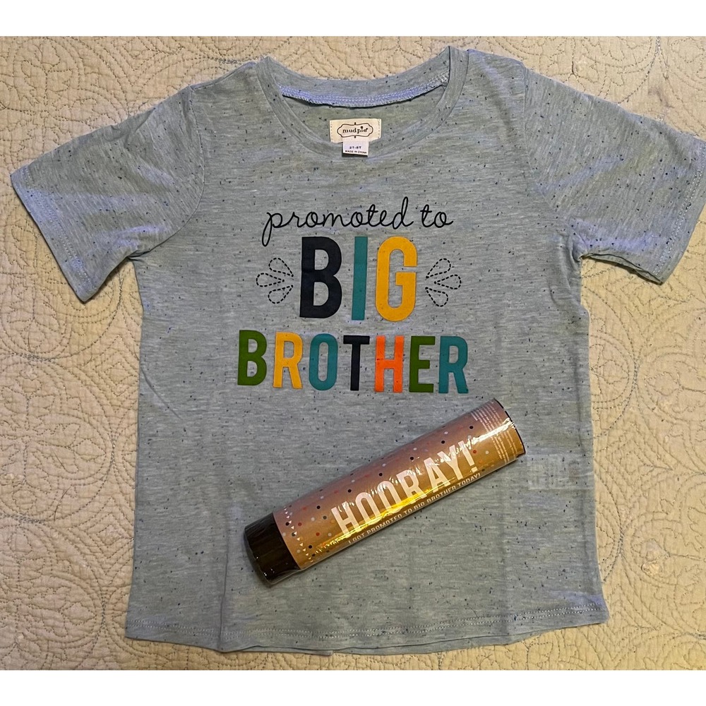 Surprise! Promoted to Big Brother Shirt Popper Set